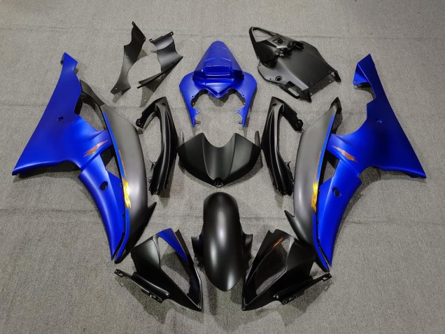 Matt Schwarz & Blau 08-16 R6 Motorrad Verkleidung Matt Schwarz & Blau 08-16 R6 Motorrad Verkleidung