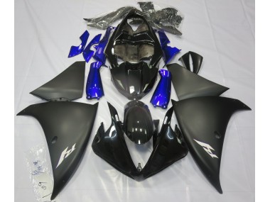 Matt Schwarz & Blau 09-11 R1 Motorrad Verkleidung