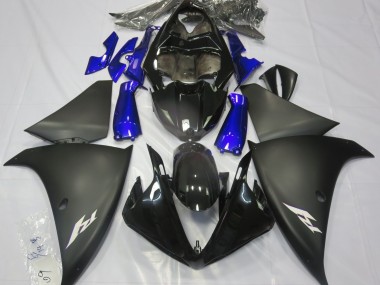 Matt Schwarz & Blau 09-11 R1 Motorrad Verkleidung