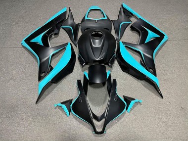 Matt Schwarz & Cyan 07-08 CBR600RR Motorrad Verkleidung