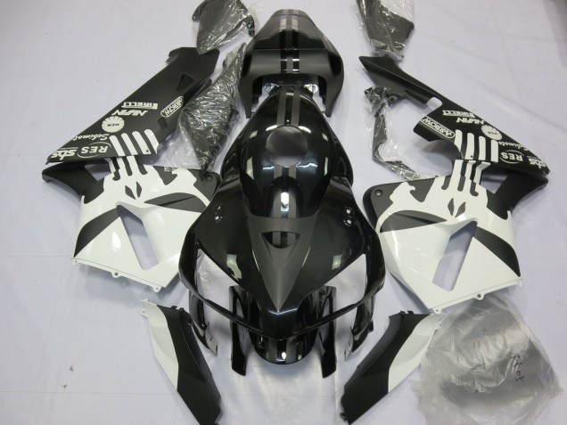 Matt Schwarz & Druckerlogos 05-06 CBR600RR Motorrad Verkleidung