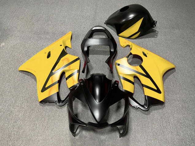 Matt Schwarz & Gelb 01-03 CBR600 F4i Motorrad Verkleidung Matt Schwarz & Gelb 01-03 CBR600 F4i Motorrad Verkleidung