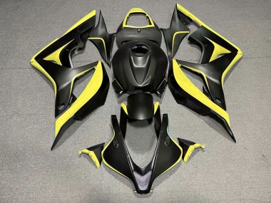 Matt Schwarz & Gelb 07-08 CBR600RR Motorrad Verkleidung