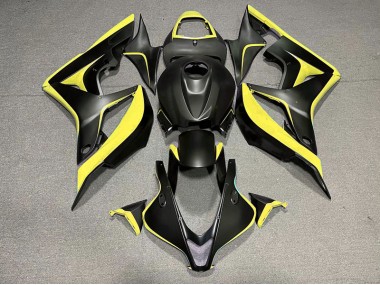 Matt Schwarz & Gelb 07-08 CBR600RR Motorrad Verkleidung