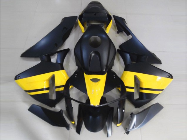 Matt Schwarz & Gelb Glänzend 05-06 CBR600RR Motorrad Verkleidung