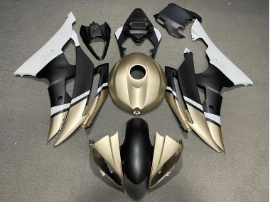Matt Schwarz & Gold 08-16 R6 Motorrad Verkleidung