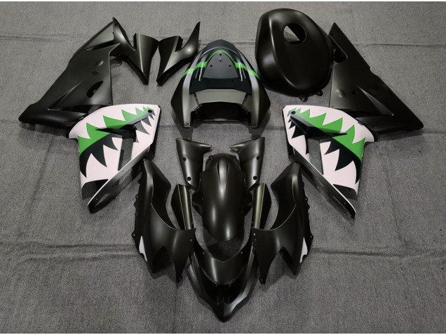 Matt Schwarz & Grün 04-05 ZX10R Motorrad Verkleidung
