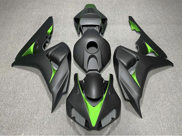 Matt Schwarz & Grün 06-07 CBR1000RR Motorrad Verkleidung Matt Schwarz & Grün 06-07 CBR1000RR Motorrad Verkleidung