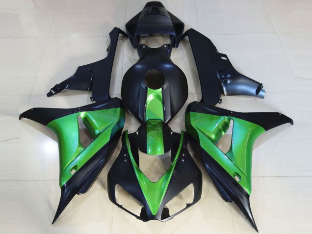 Matt Schwarz & Grün 06-07 CBR1000RR Motorrad Verkleidung Matt Schwarz & Grün 06-07 CBR1000RR Motorrad Verkleidung