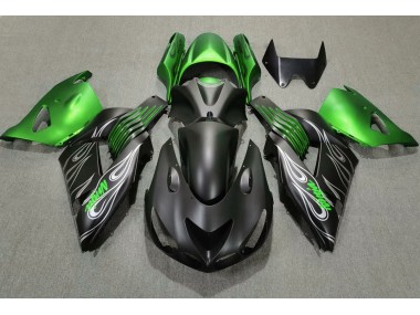 Matt Schwarz & Grün 06-11 ZX14R Motorrad Verkleidung
