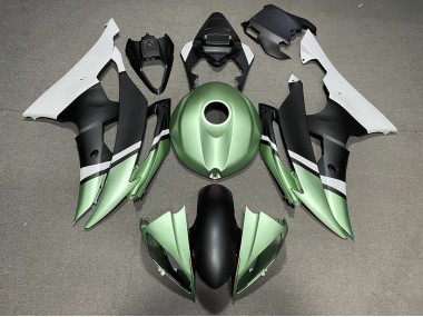 Matt Schwarz & Grün 08-16 R6 Motorrad Verkleidung