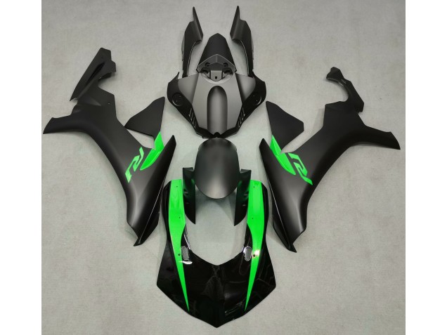 Matt Schwarz & Grün 15-19 R1 Motorrad Verkleidung