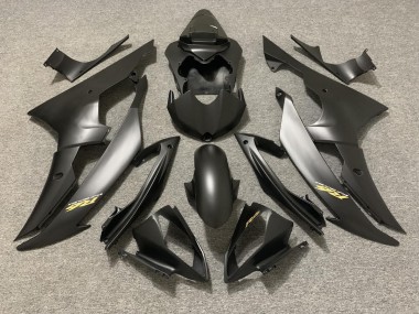 Matt Schwarz Mit Goldenem Logo 08-16 R6 Motorrad Verkleidung