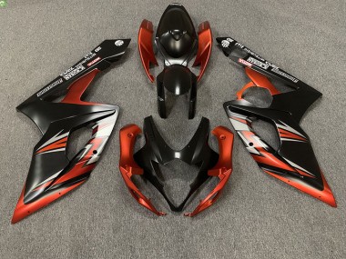 Matt Schwarz & Orange 05-06 GSXR 1000 Motorrad Verkleidung