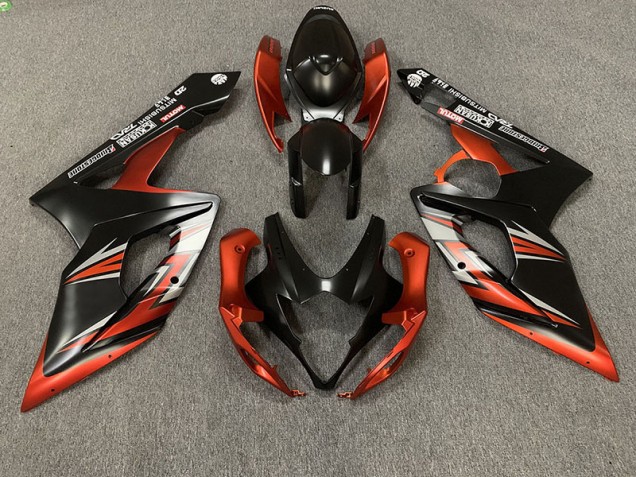 Matt Schwarz & Orange 05-06 GSXR 1000 Motorrad Verkleidung