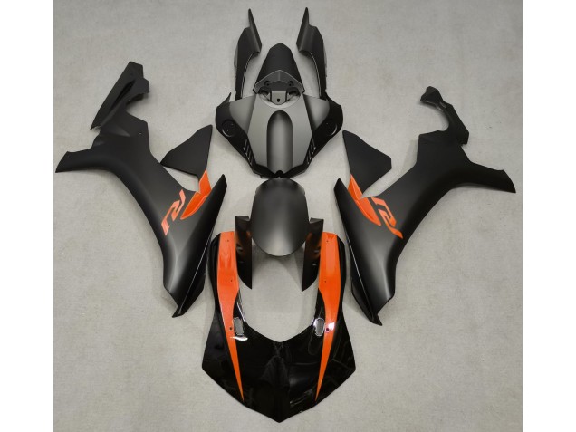 Matt Schwarz & Orange 15-19 R1 Motorrad Verkleidung
