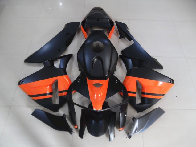 Matt Schwarz & Orange Glänzend 05-06 CBR600RR Motorrad Verkleidung Matt Schwarz & Orange Glänzend 05-06 CBR600RR Motorrad Verkleidung