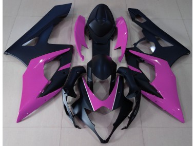 Matt Schwarz & Pink 05-06 GSXR 1000 Motorrad Verkleidung