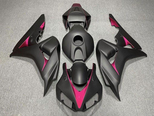 Matt Schwarz & Pink 06-07 CBR1000RR Motorrad Verkleidung
