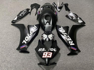 Matt Schwarz Repsol 12-16 CBR1000RR Motorrad Verkleidung