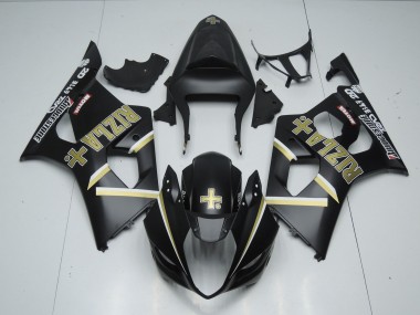 Matt Schwarz Rizla 03-04 GSXR 1000 Motorrad Verkleidung