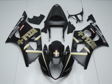 Matt Schwarz Rizla 03-04 GSXR 1000 Motorrad Verkleidung