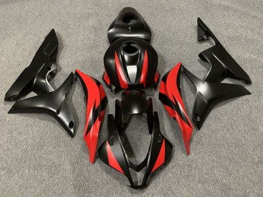 Matt Schwarz & Rot 07-08 CBR600RR Motorrad Verkleidung