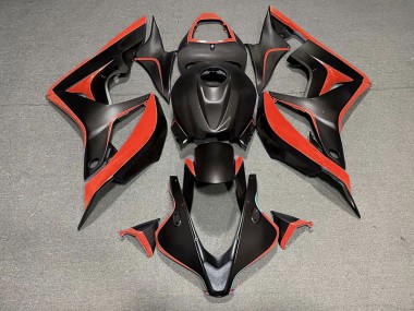 Matt Schwarz & Rot 07-08 CBR600RR Motorrad Verkleidung