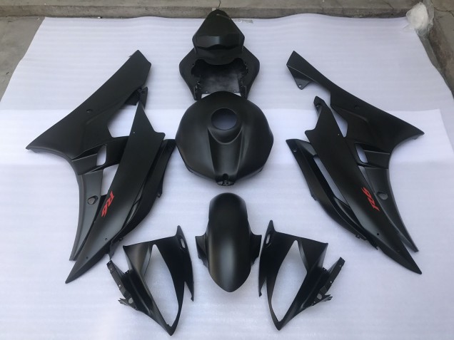 Matt Schwarz Schlicht 06-07 R6 Motorrad Verkleidung
