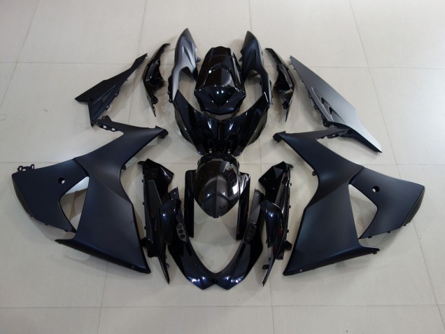 Matt Schwarz & Schwarz Glänzend 09-16 GSXR 1000 Motorrad Verkleidung