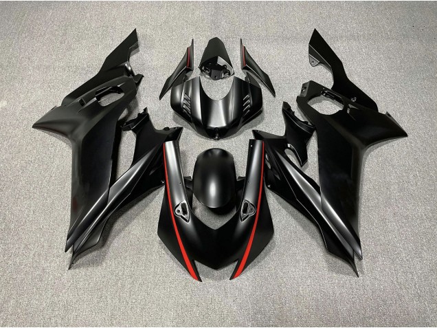 Matt Schwarze & Rot Akzente 17-21 R6 Motorrad Verkleidung