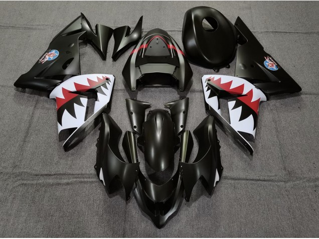 Matt Schwarzer Betty Bomber 04-05 ZX10R Motorrad Verkleidung