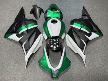 Matt Schwarzer & Grüner Stern 09-12 CBR600RR Motorrad Verkleidung