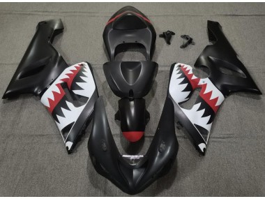 Matt Schwarzer Hai 05-06 ZX6R Motorrad Verkleidung