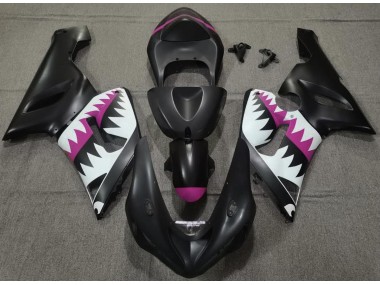 Matt Schwarzer & Rosa Hai 05-06 ZX6R Motorrad Verkleidung