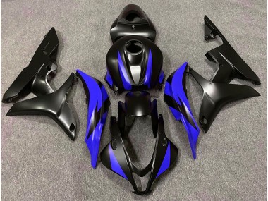 Matt Schwarzes & Blaues Design 07-08 CBR600RR Motorrad Verkleidung