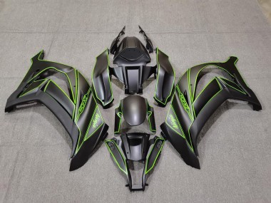 Matt Schwarzes & Grünes Futter 11-15 ZX10R Motorrad Verkleidung