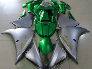 Matt Silber & Grün 09-11 R1 Motorrad Verkleidung