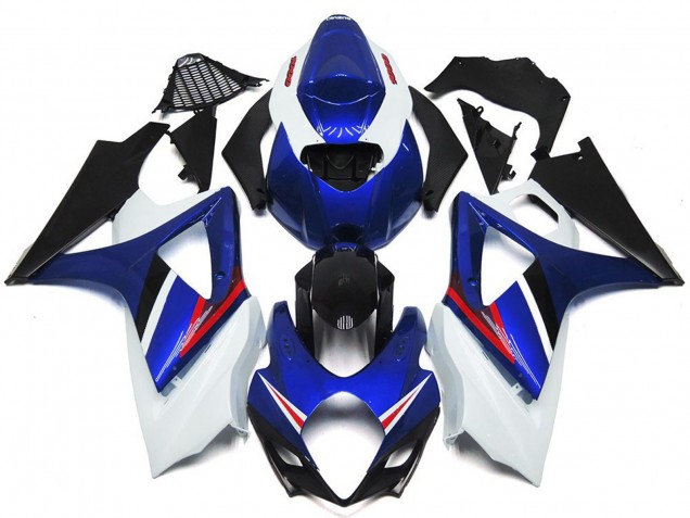 OEM Stil Glanz Blau & Weiß Rot 07-08 GSXR 1000 Motorrad Verkleidung
