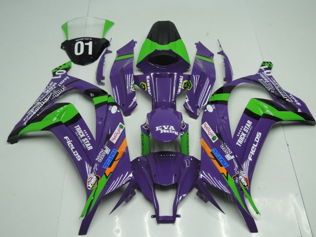 OEM Stil Lila 11-15 ZX10R Motorrad Verkleidung OEM Stil Lila 11-15 ZX10R Motorrad Verkleidung