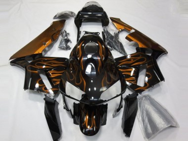 Orange Flamme 03-04 CBR600RR Motorrad Verkleidung