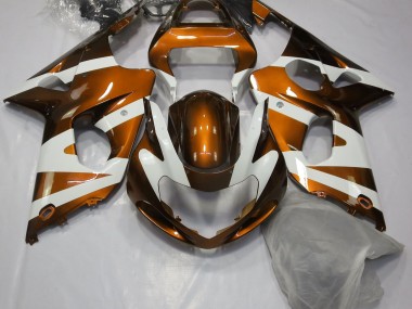 Orange Glänzend & Weiß 00-02 GSXR 1000 Motorrad Verkleidung