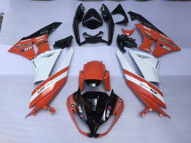 Orange Glänzend & Logos 09-12 ZX6R Motorrad Verkleidung