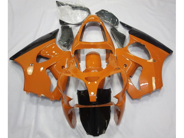 Orange Glänzend & Schwarz 00-02 ZX6R Motorrad Verkleidung