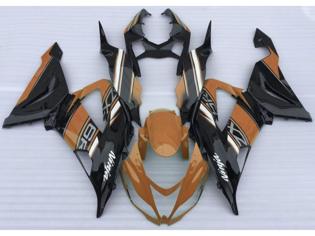 Orange Glänzend & Schwarz 13-18 ZX6R Motorrad Verkleidung Orange Glänzend & Schwarz 13-18 ZX6R Motorrad Verkleidung