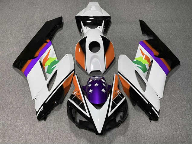 Orange & Lila Flagge 04-05 CBR1000RR Motorrad Verkleidung Orange & Lila Flagge 04-05 CBR1000RR Motorrad Verkleidung
