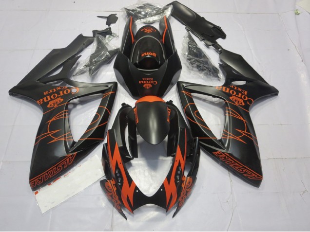 Orange Matt 06-07 GSXR 600-750 Motorrad Verkleidung