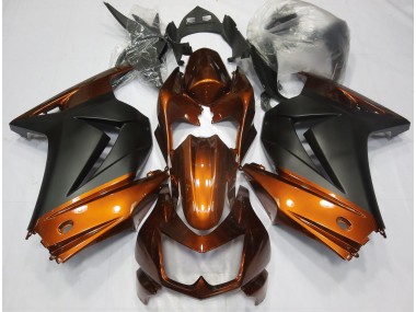 Orange & Matt Schwarz 08-12 Ninja 250 Motorrad Verkleidung