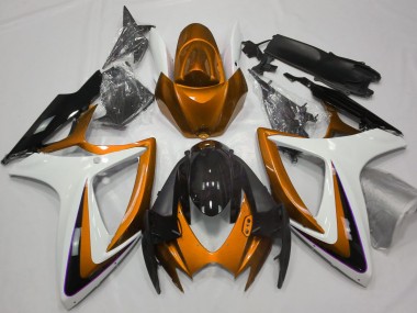 Orange & Weiß Ohne Abzeichen 06-07 GSXR 600-750 Motorrad Verkleidung