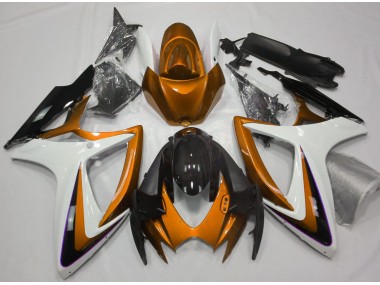 Orange & Weiß Ohne Abzeichen 06-07 GSXR 600-750 Motorrad Verkleidung